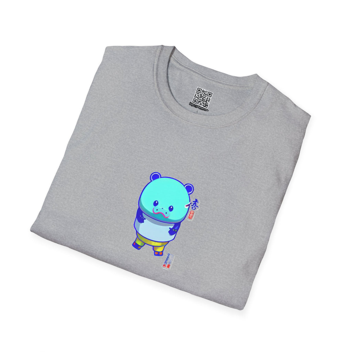 Cute Anime Hippo - Unisex Softstyle T-Shirt