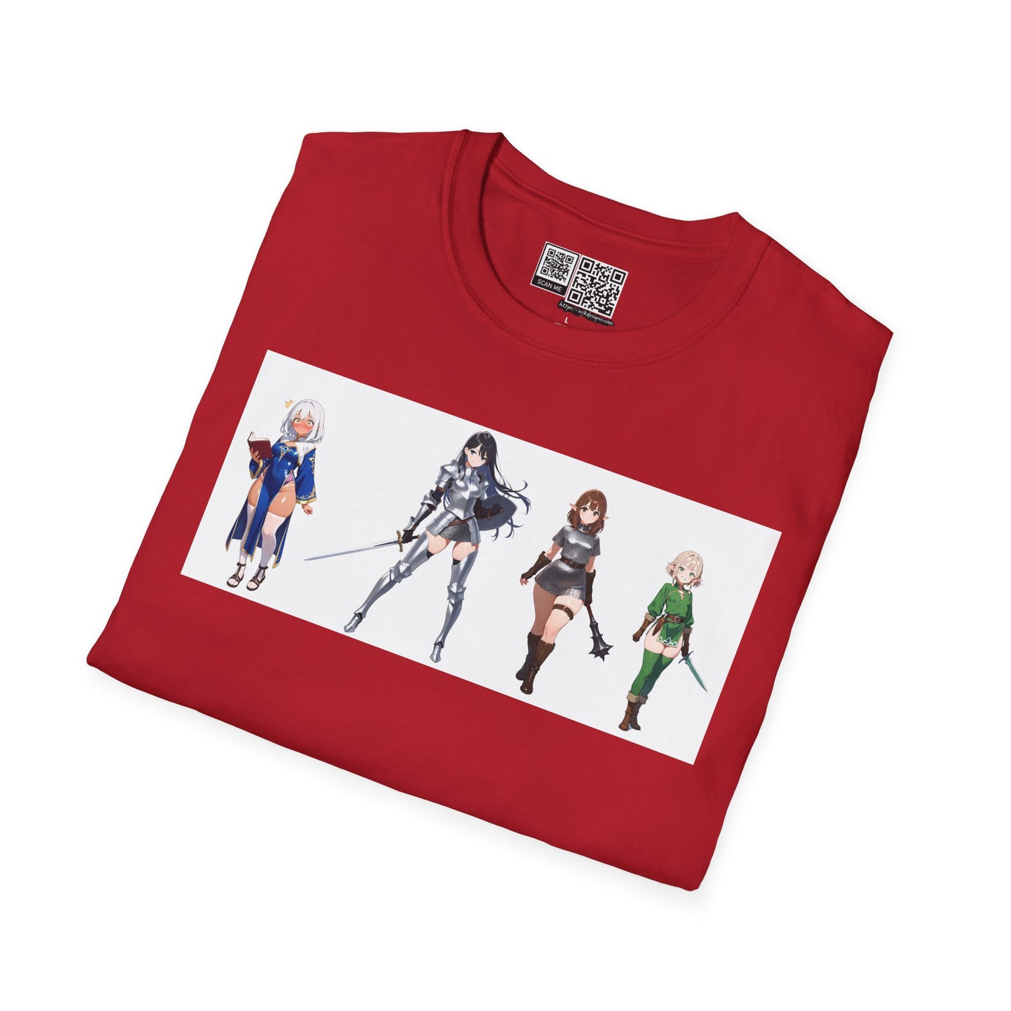 Fantasy Character Unisex Softstyle T-Shirt - Soft Cotton Tee for Cosplay & Everyday Wear