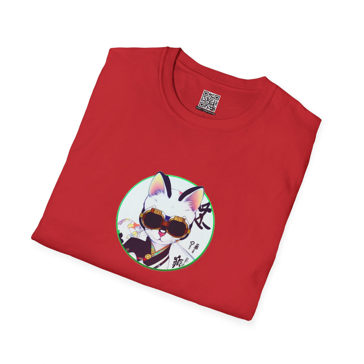 Samurai Cat - Unisex Softstyle T-Shirt