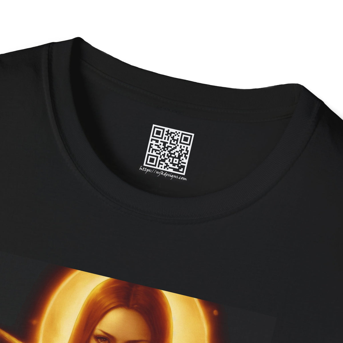Moon Haloed Angel - Unisex Softstyle T-Shirt