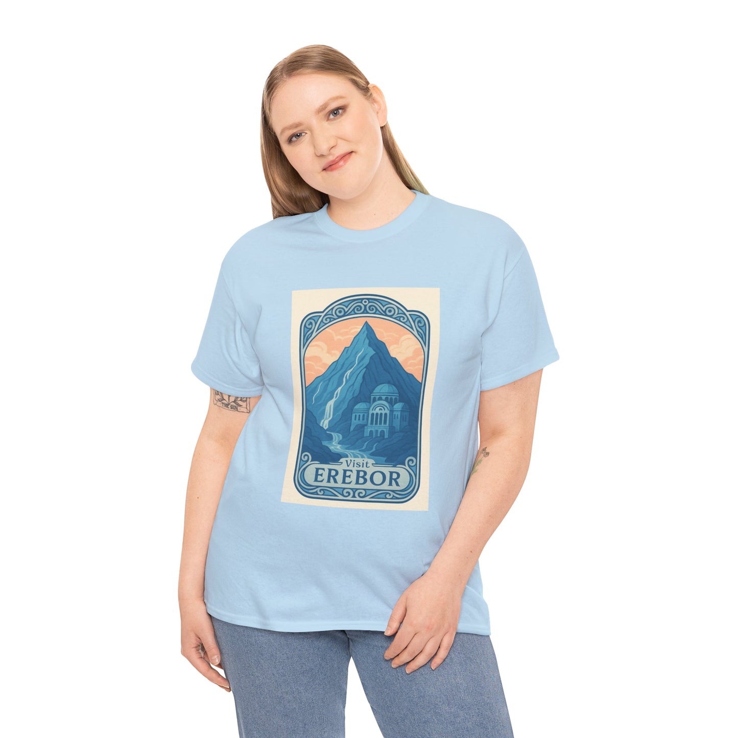 Vintage Graphic Tee, Adventure Shirt, Casual Wear, Gift for Travelers, Nature Lovers T-Shirt, Retro EREBOR Design