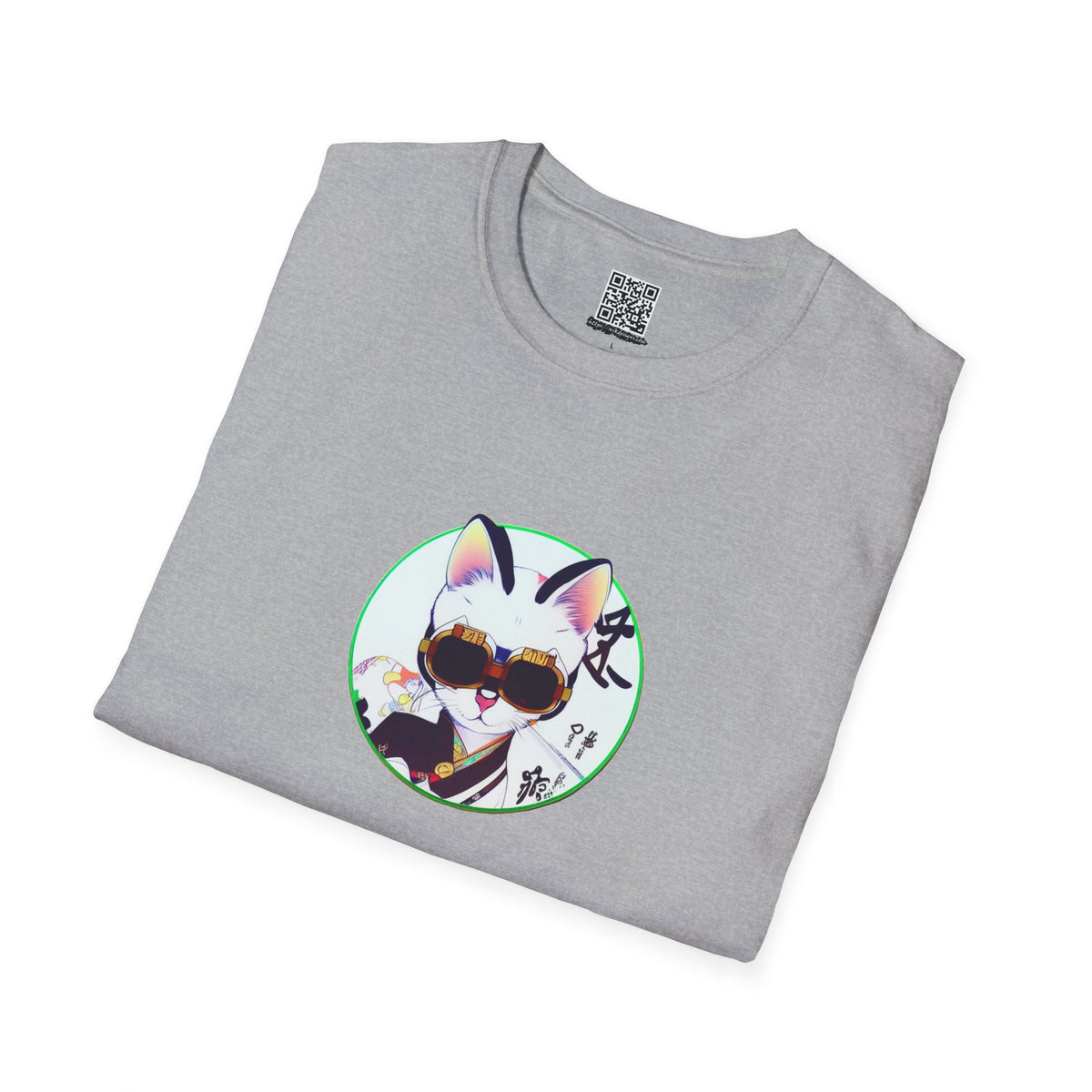 Samurai Cat - Unisex Softstyle T-Shirt