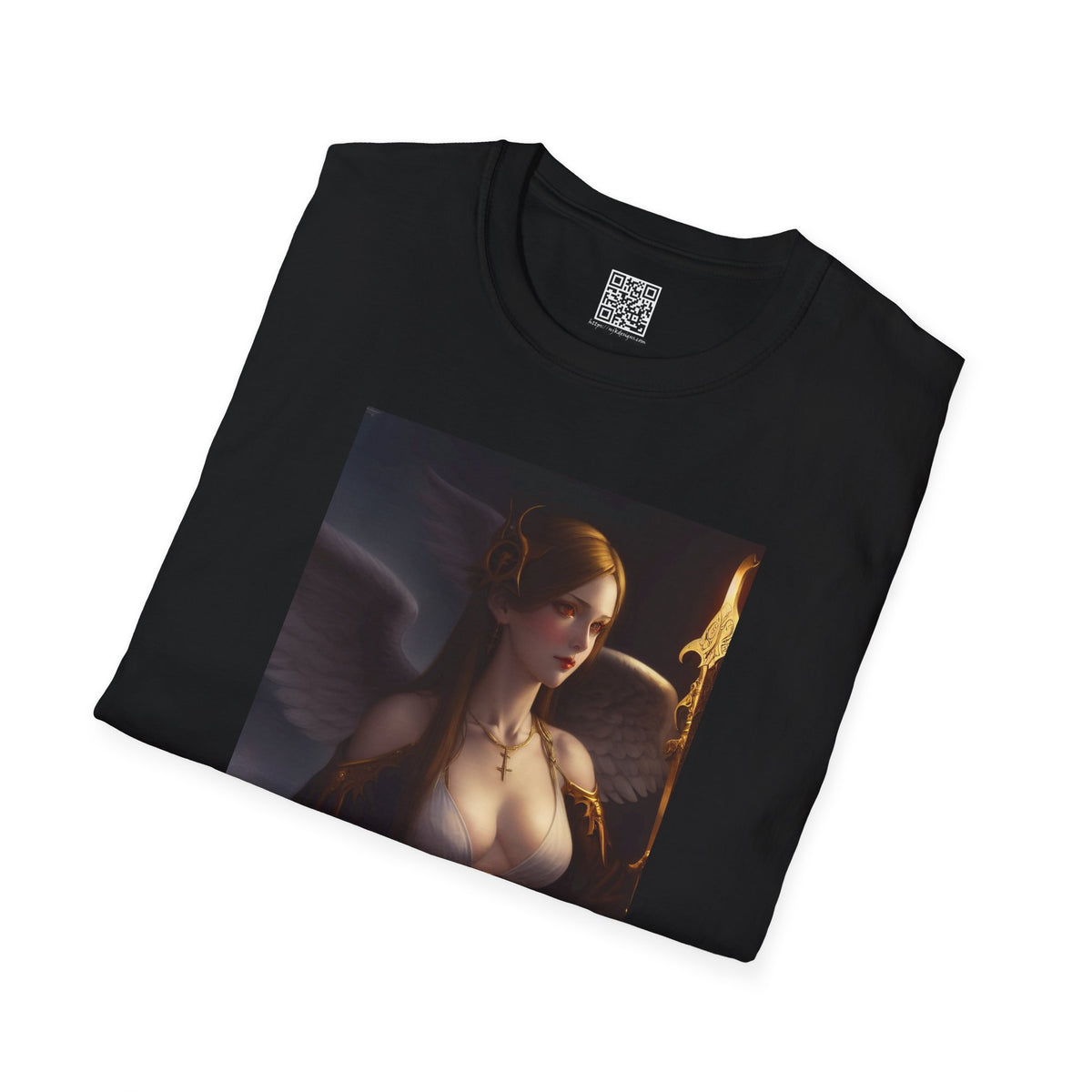 Angel with Staff - Unisex Softstyle T-Shirt