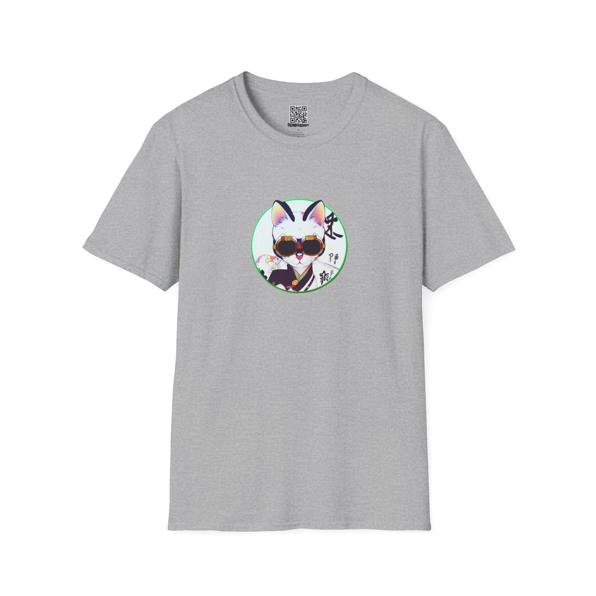 Samurai Cat - Unisex Softstyle T-Shirt