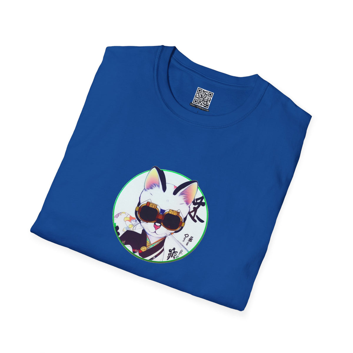 Samurai Cat - Unisex Softstyle T-Shirt