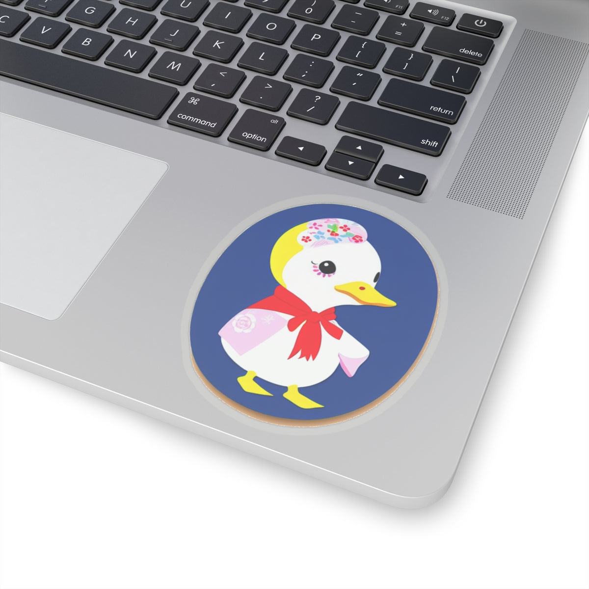 Babush-Duck Kiss-Cut Sticker