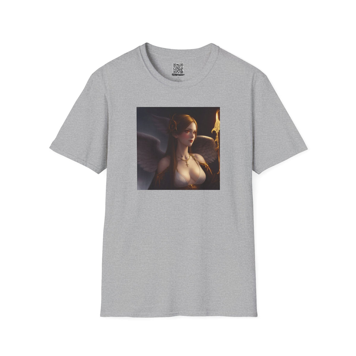 Angel with Staff - Unisex Softstyle T-Shirt