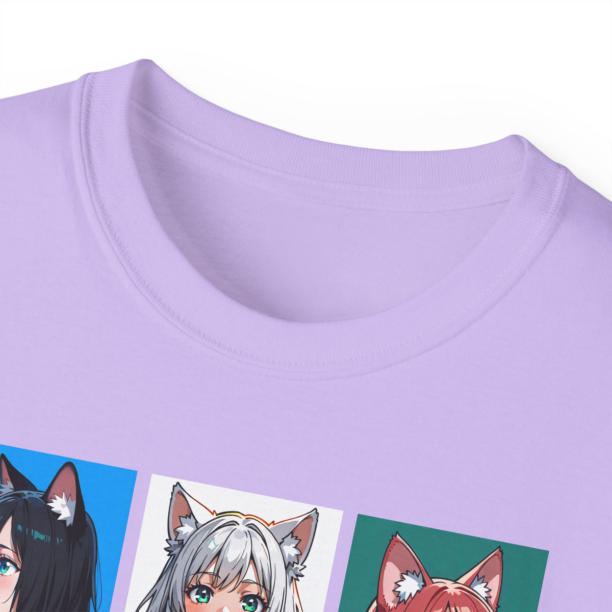 Anime Catgirl Grid T-Shirt
