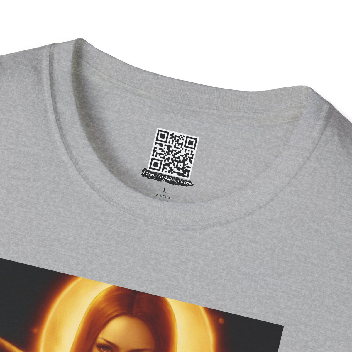 Moon Haloed Angel - Unisex Softstyle T-Shirt