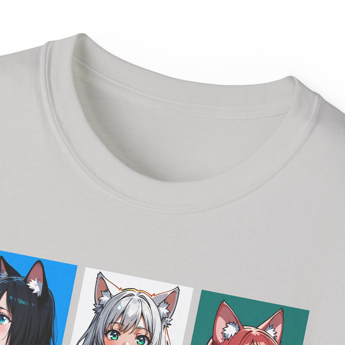 Anime Catgirl Grid T-Shirt