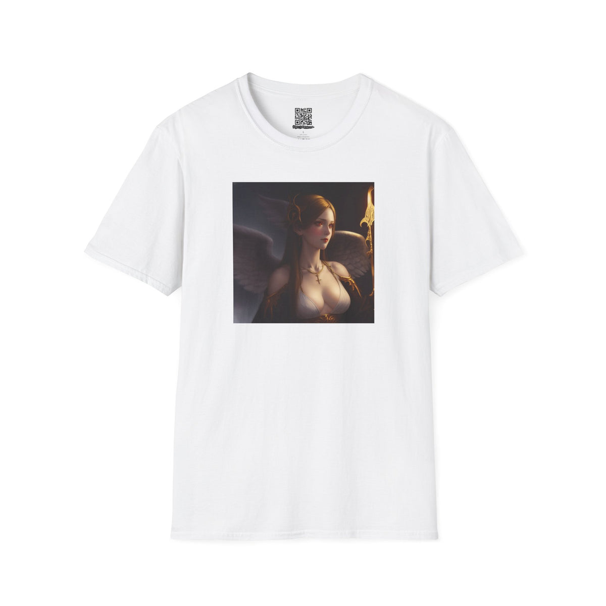 Angel with Staff - Unisex Softstyle T-Shirt