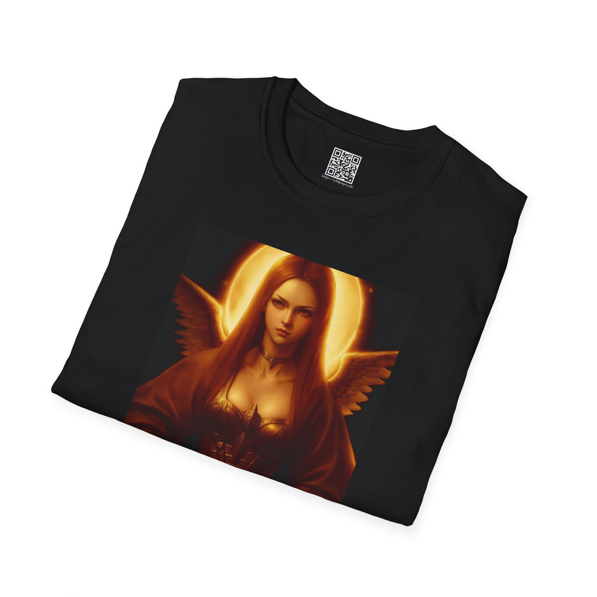 Moon Haloed Angel - Unisex Softstyle T-Shirt
