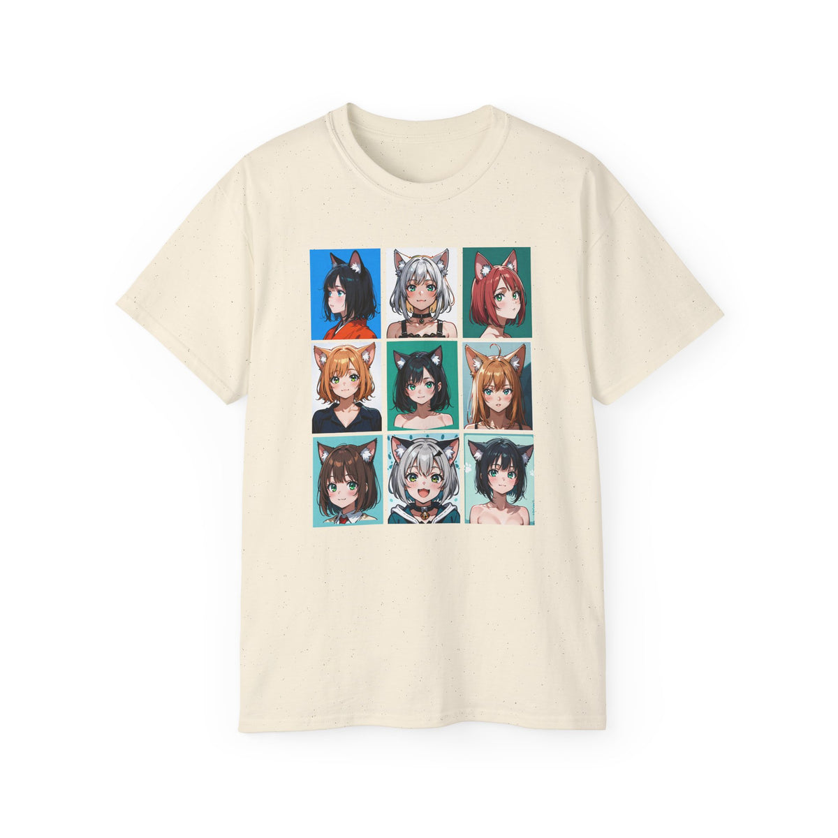 Anime Catgirl Grid T-Shirt