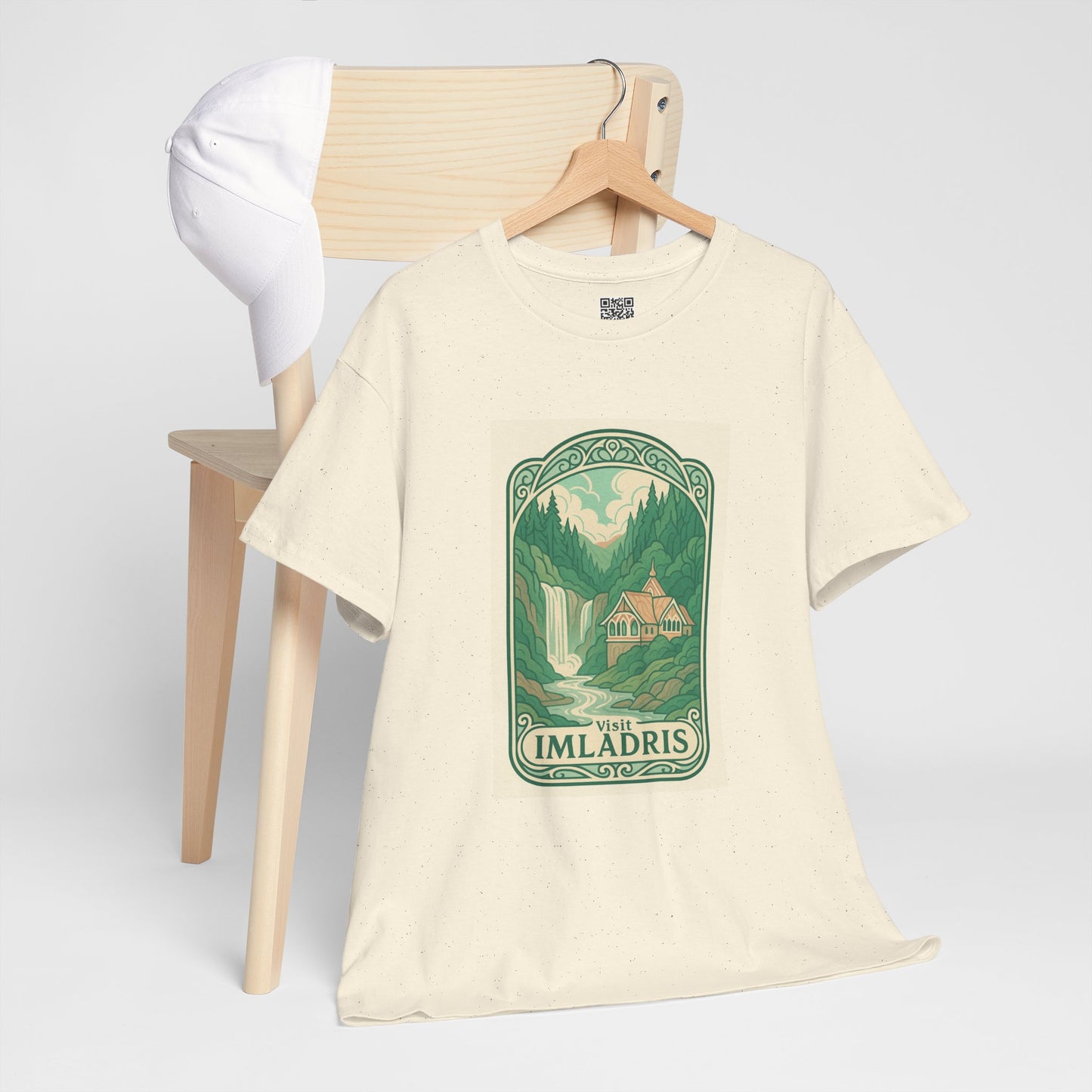 Vintage Imladris Unisex Heavy Cotton Tee, Nature Lover Tee, Hobbit-Inspired Shirt, Adventure Apparel, Gift for Tolkien Fans