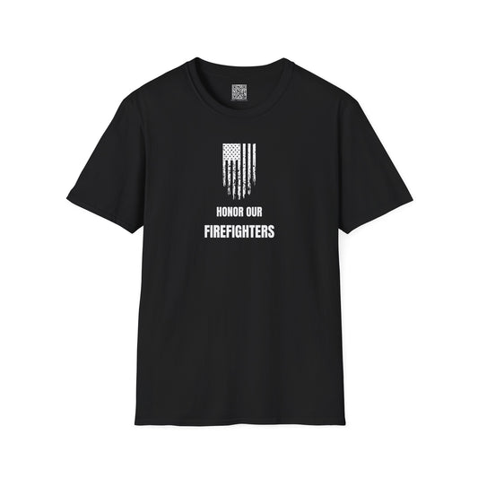 Honor Our Firefighters - Cross of Their Trade - Unisex Softstyle T-Shirt