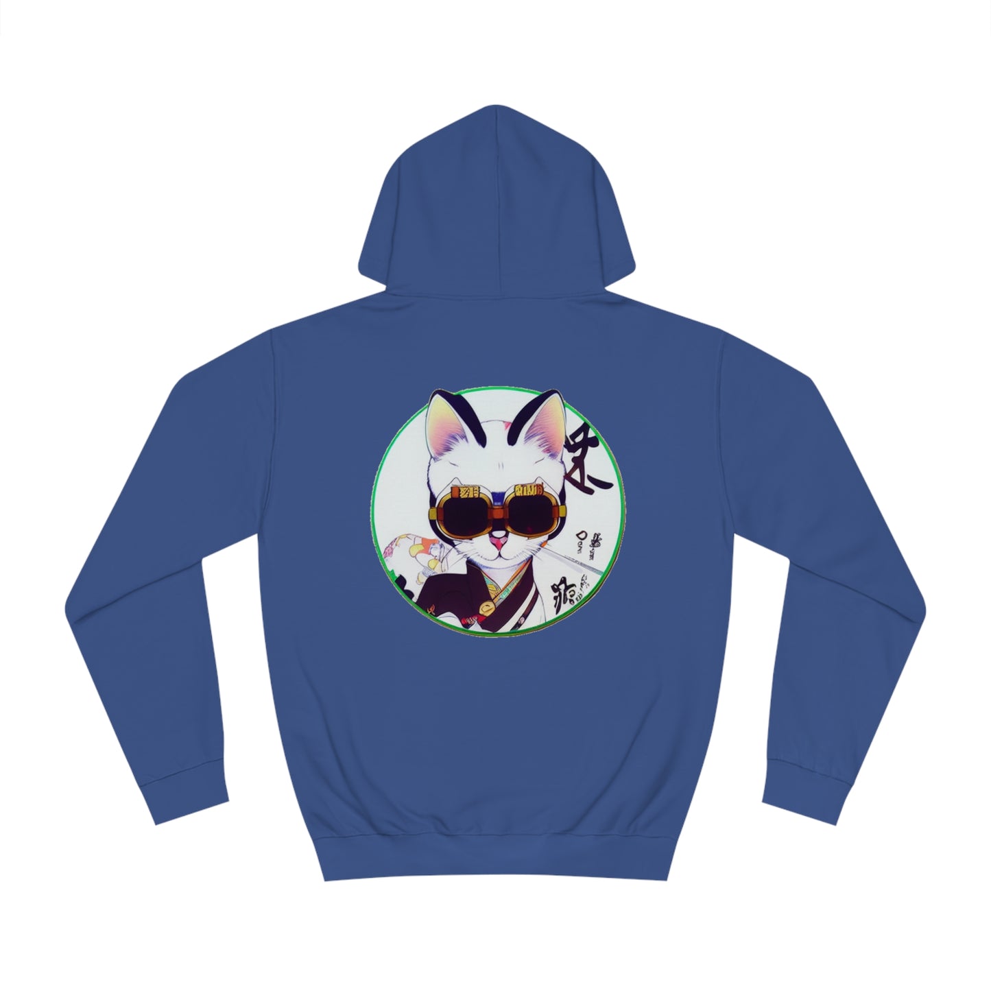 Samurai Cat and Samurai Playboy - Unisex College Hoodie