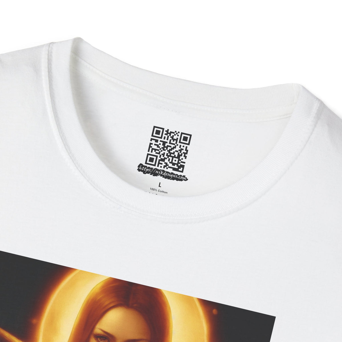 Moon Haloed Angel - Unisex Softstyle T-Shirt