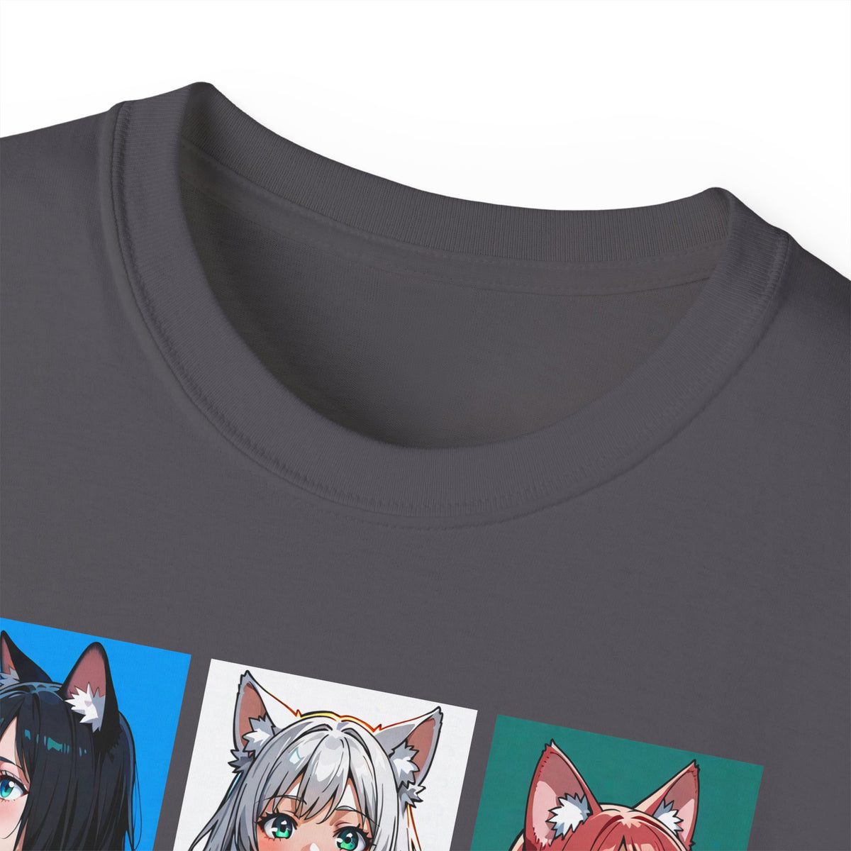 Anime Catgirl Grid T-Shirt