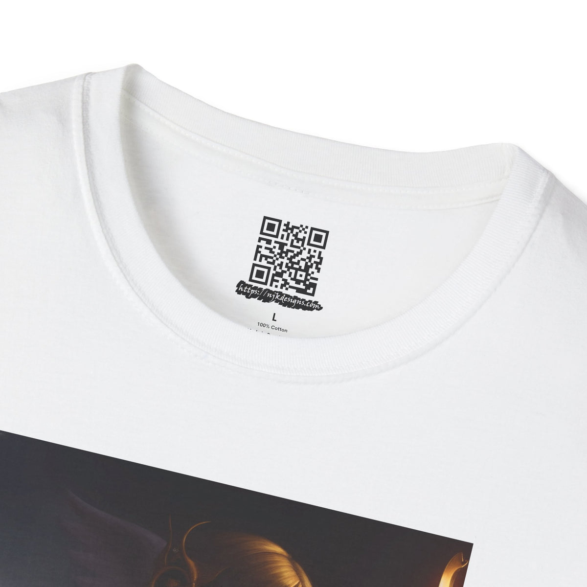Angel with Staff - Unisex Softstyle T-Shirt