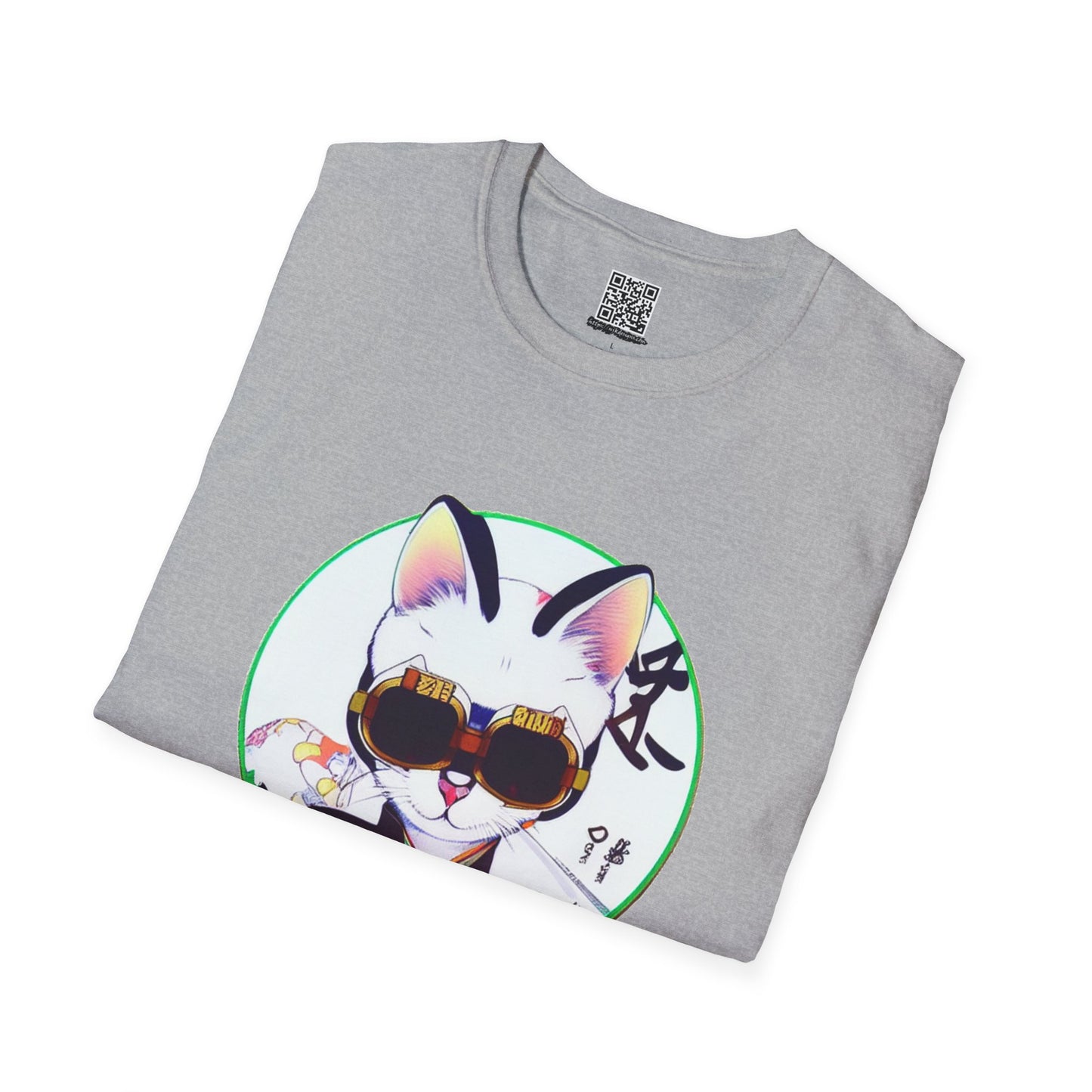 Samurai Cat - Unisex Softstyle T-Shirt