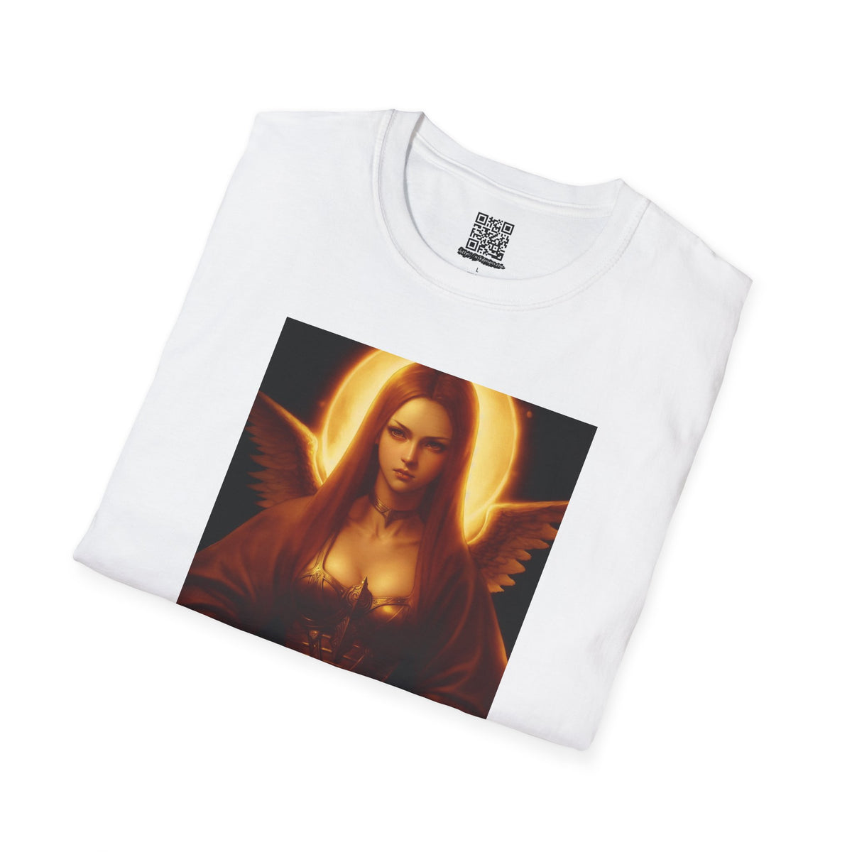 Moon Haloed Angel - Unisex Softstyle T-Shirt