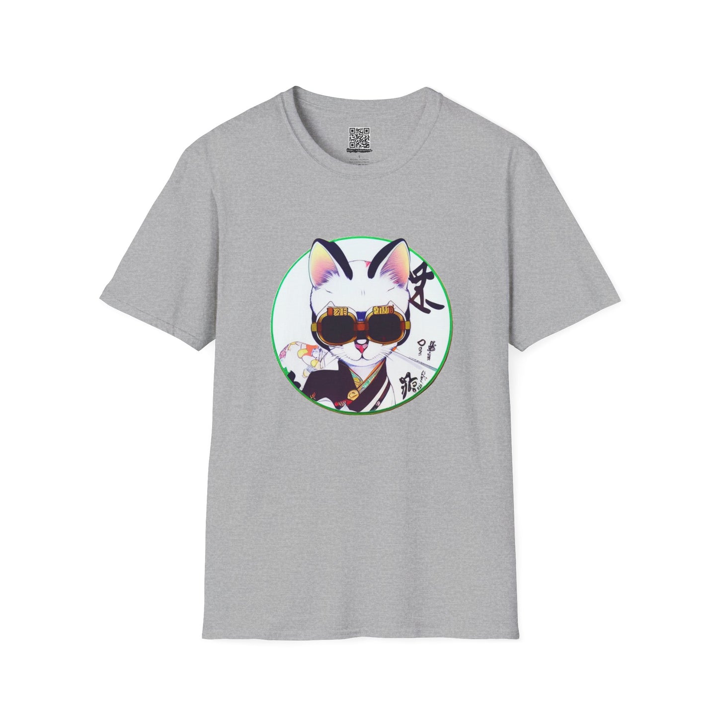 Samurai Cat - Unisex Softstyle T-Shirt