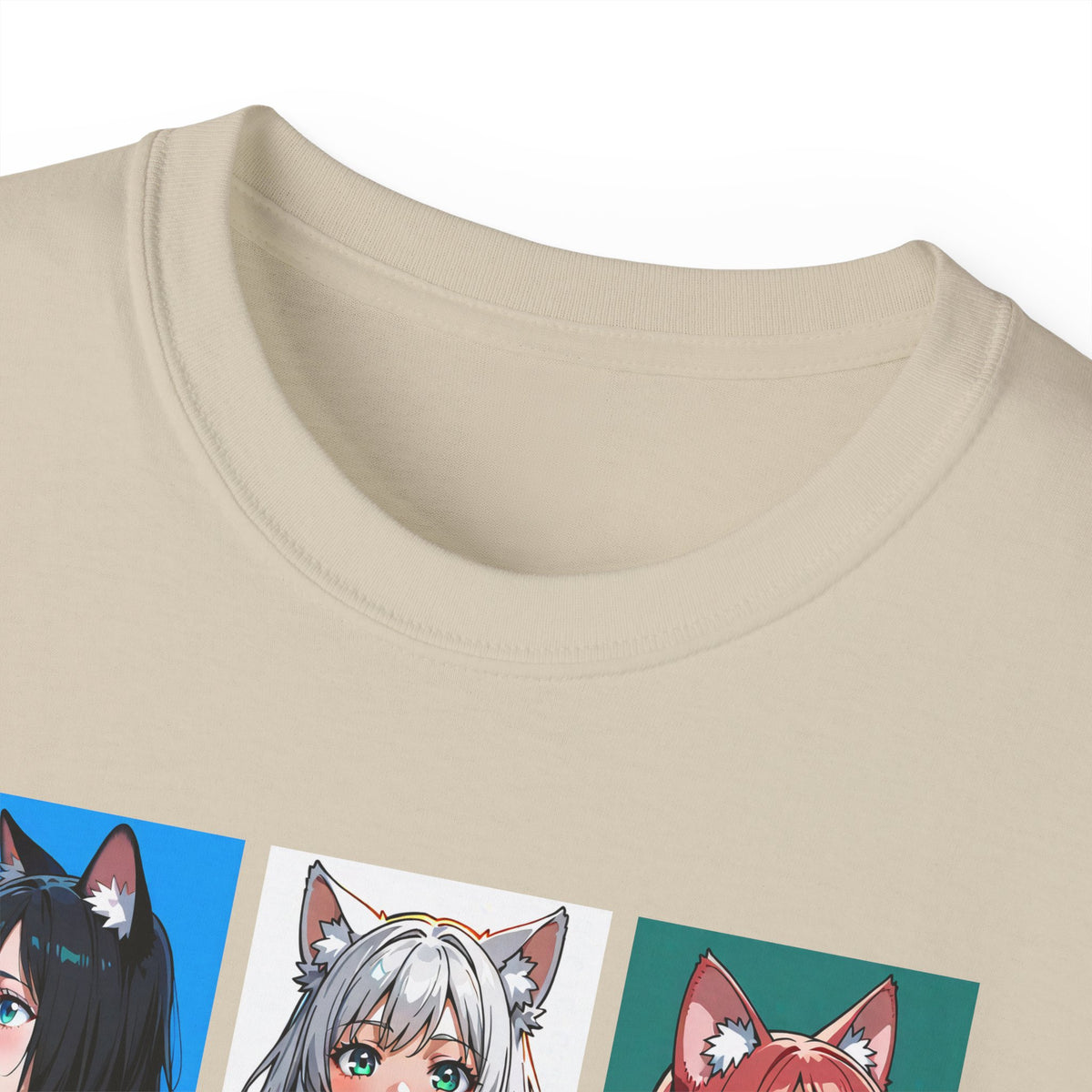 Anime Catgirl Grid T-Shirt