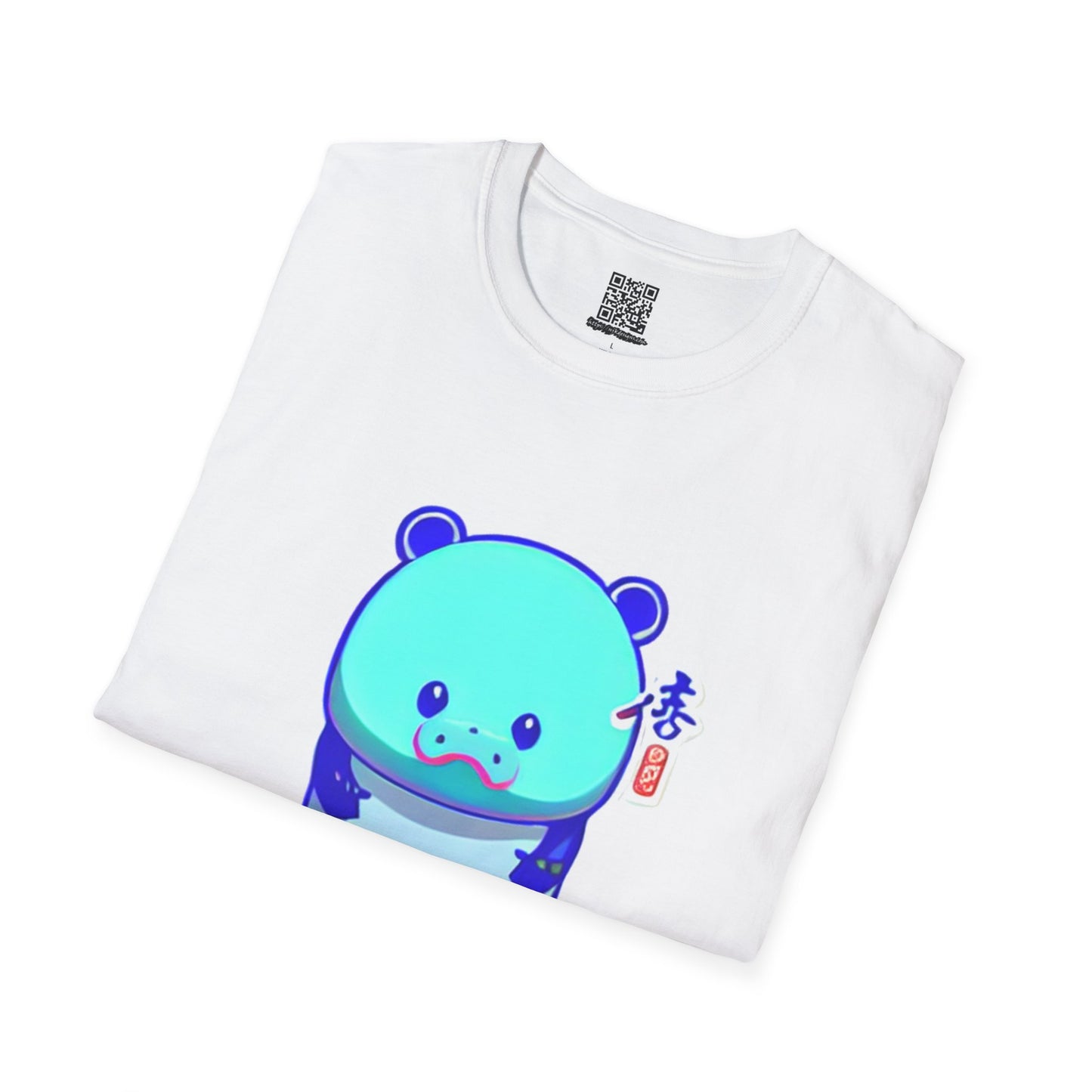 Cute Anime Hippo - Unisex Softstyle T-Shirt