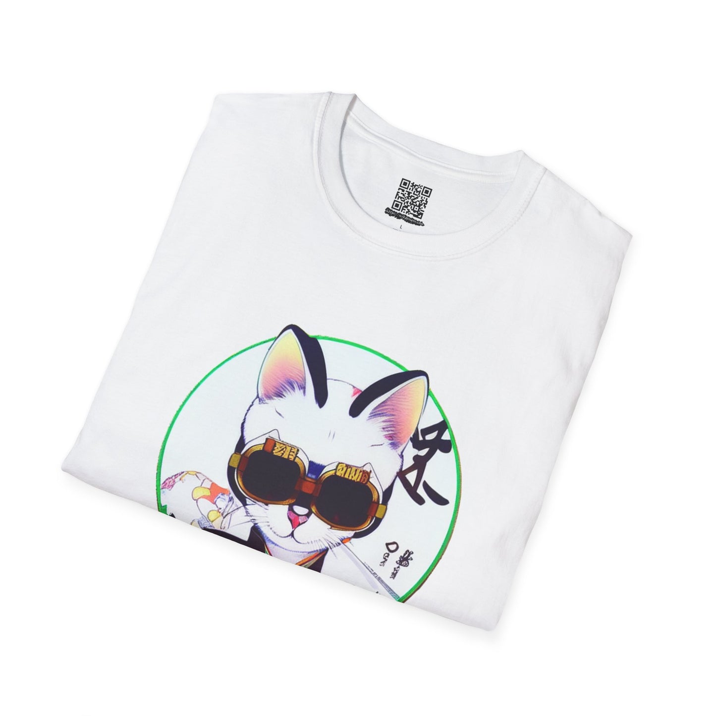 Samurai Cat - Unisex Softstyle T-Shirt