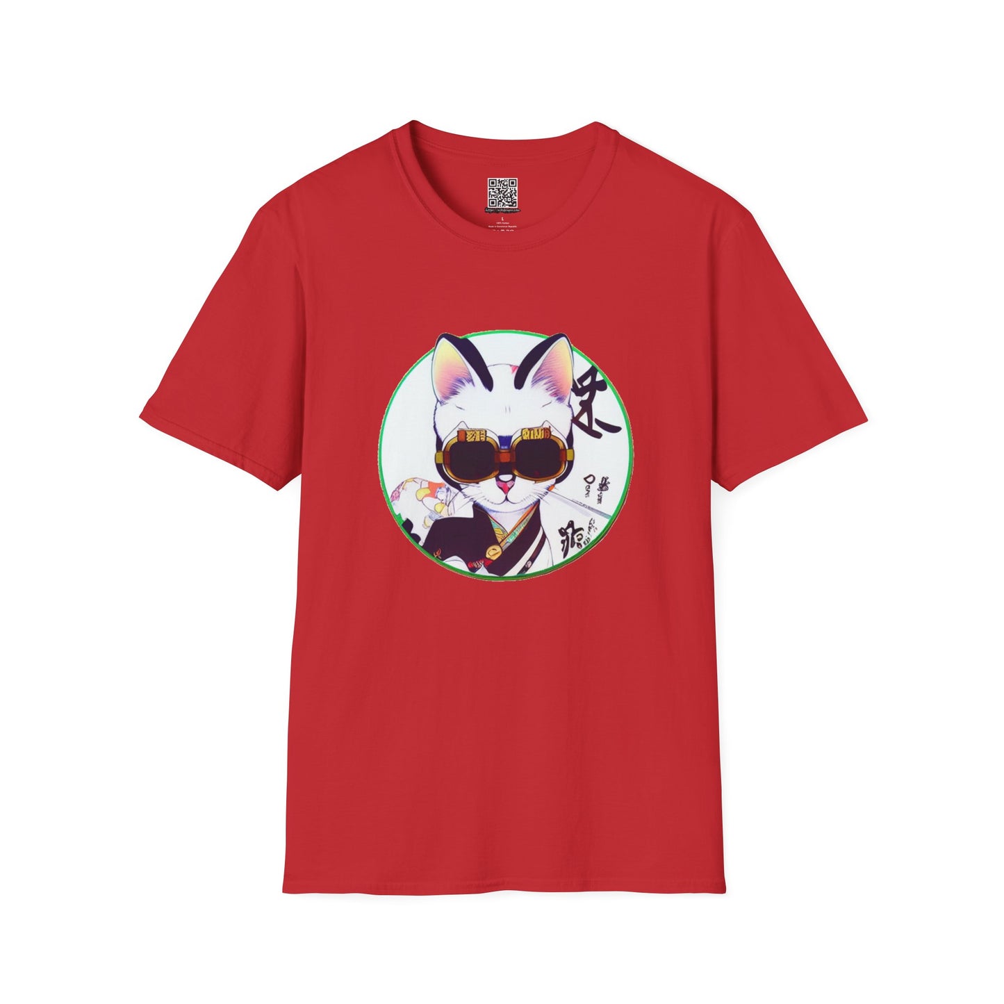 Samurai Cat - Unisex Softstyle T-Shirt