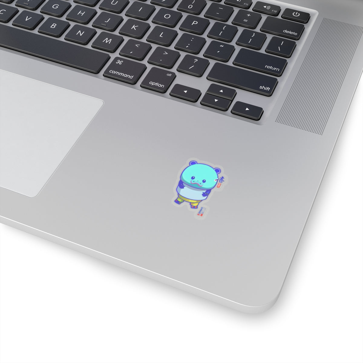 Kiss-Cut Cute Anime Hippo Sticker