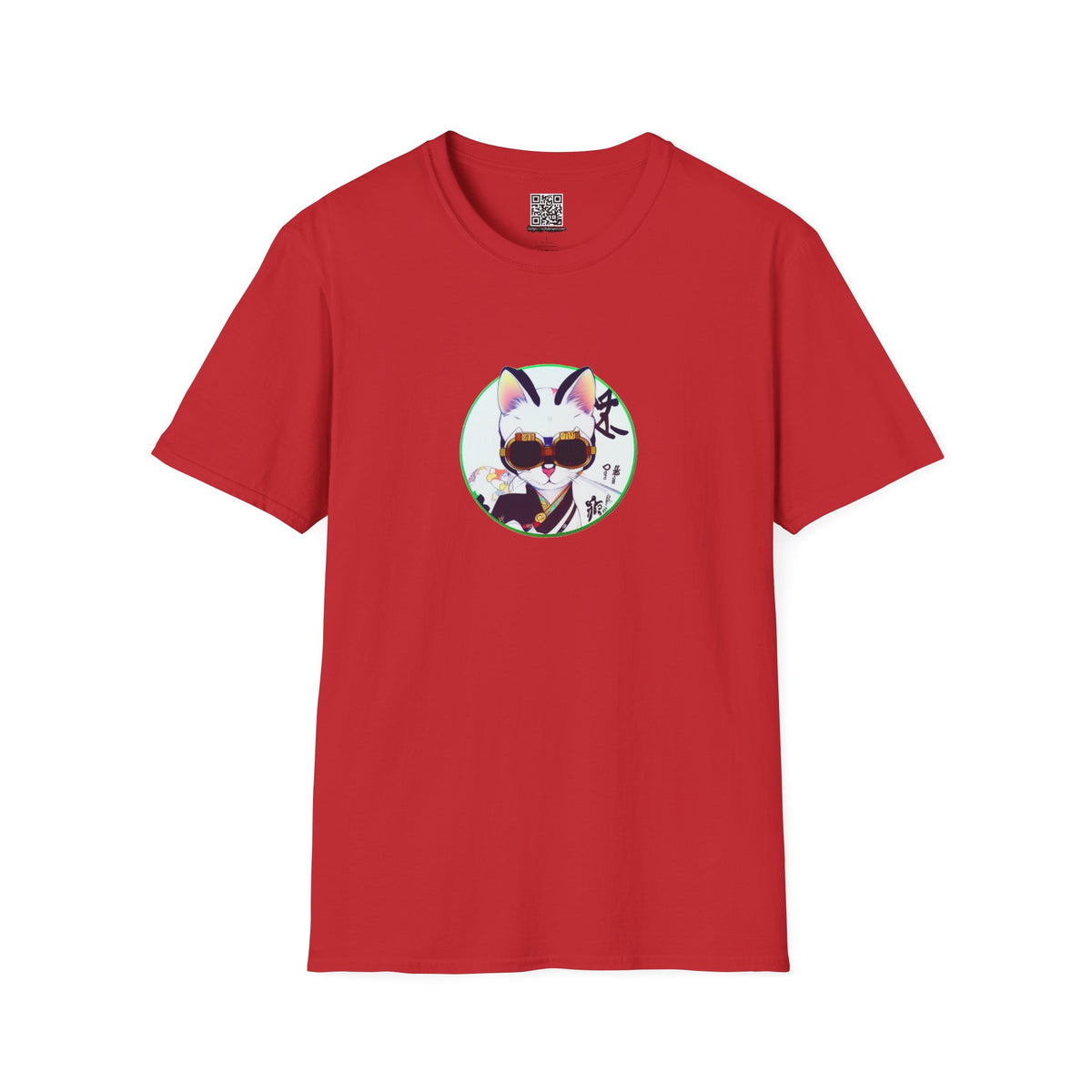 Samurai Cat - Unisex Softstyle T-Shirt