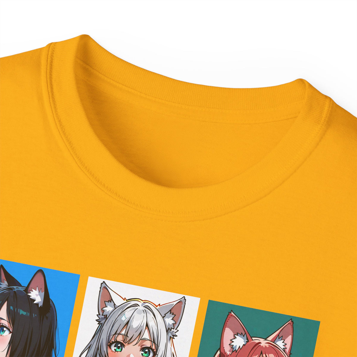 Anime Catgirl Grid T-Shirt