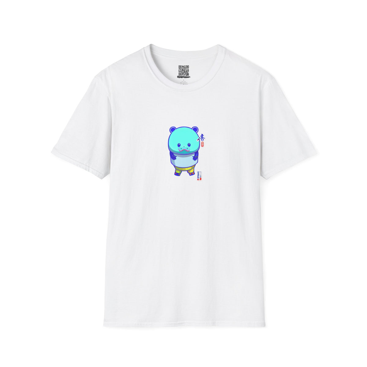 Cute Anime Hippo - Unisex Softstyle T-Shirt