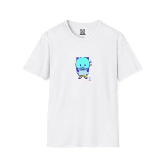 Cute Anime Hippo - Unisex Softstyle T-Shirt