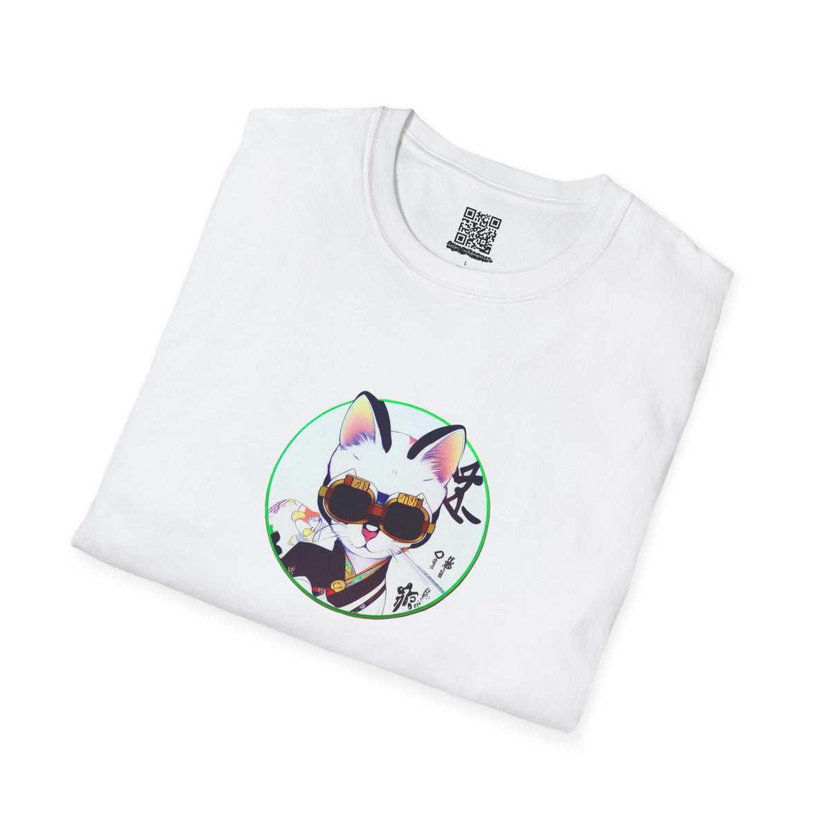 Samurai Cat - Unisex Softstyle T-Shirt