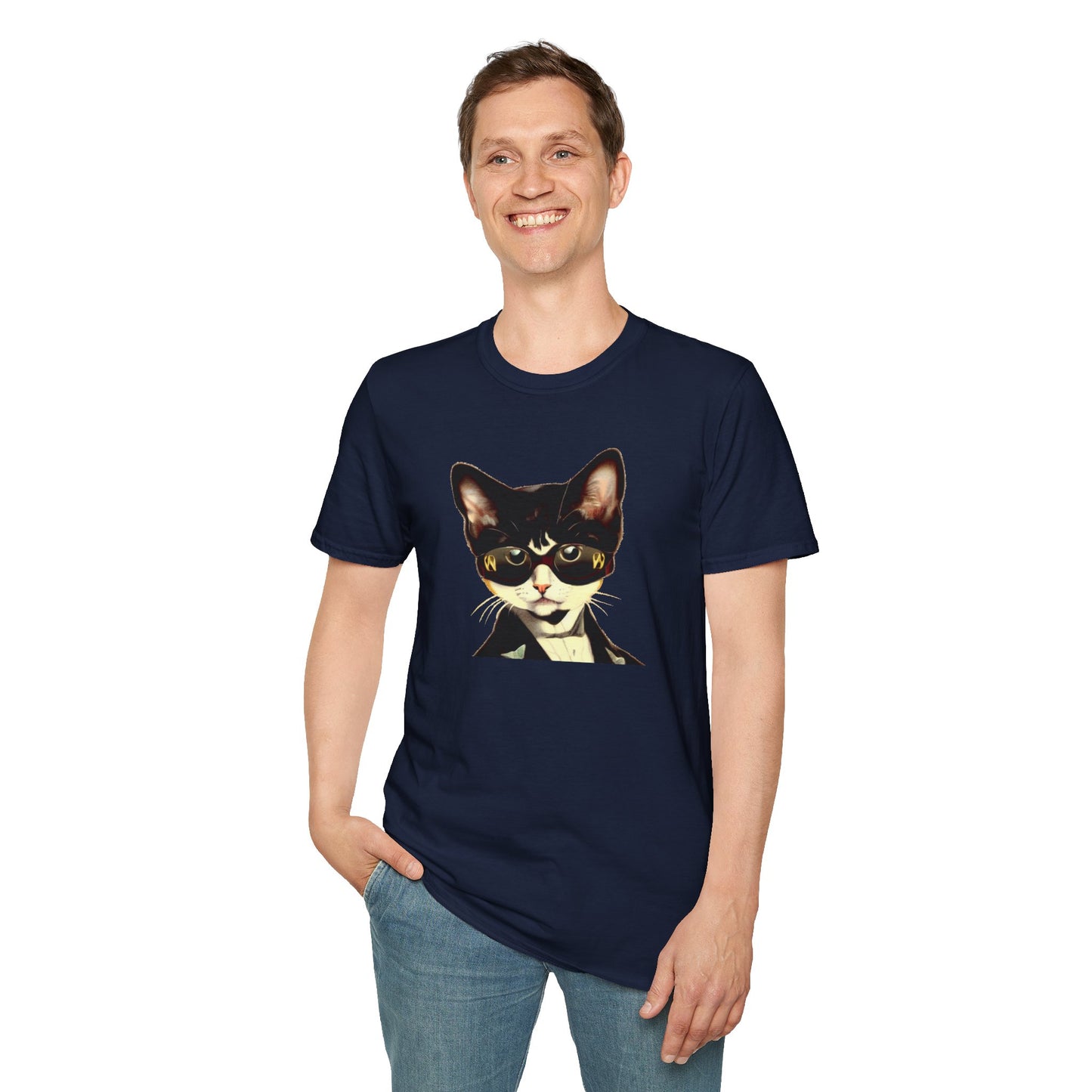 Fly Cat - Unisex Softstyle T-Shirt