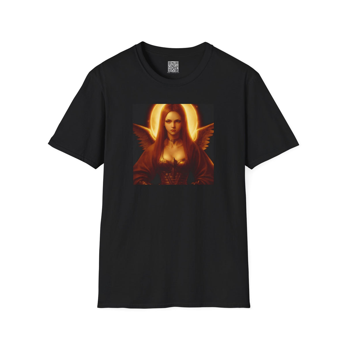 Moon Haloed Angel - Unisex Softstyle T-Shirt