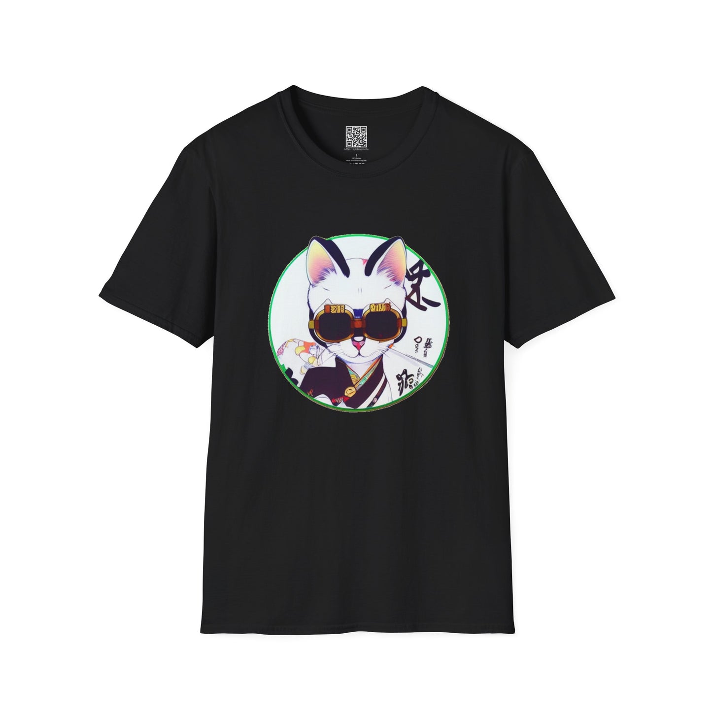 Samurai Cat - Unisex Softstyle T-Shirt