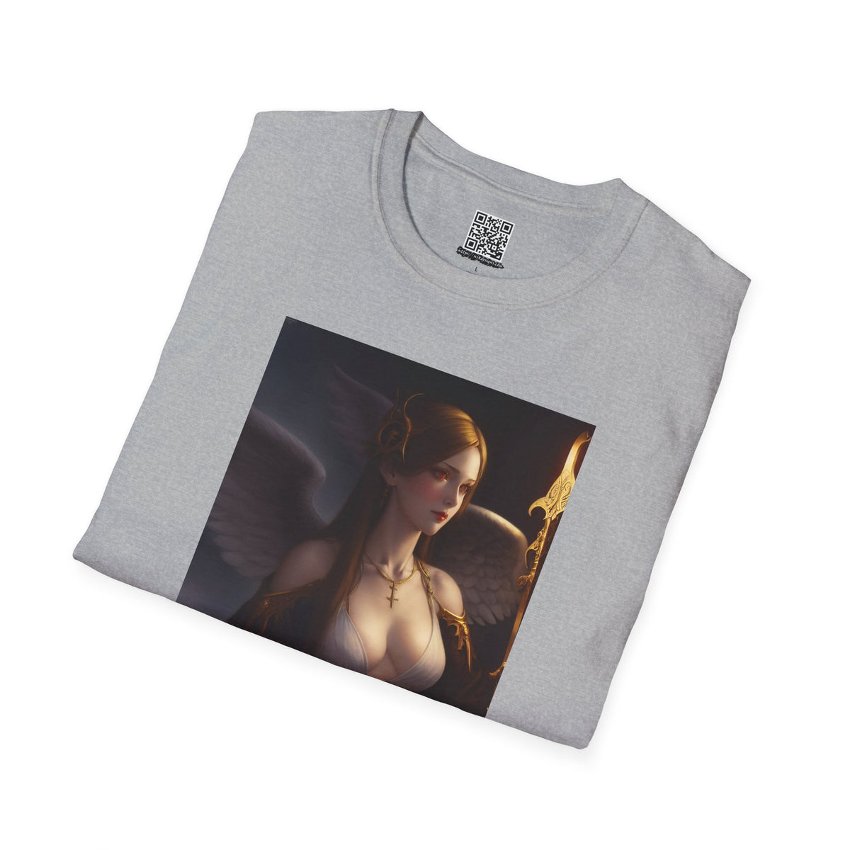 Angel with Staff - Unisex Softstyle T-Shirt