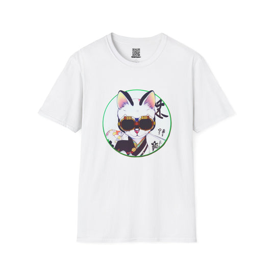 Samurai Cat - Unisex Softstyle T-Shirt