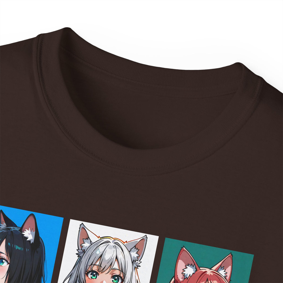 Anime Catgirl Grid T-Shirt