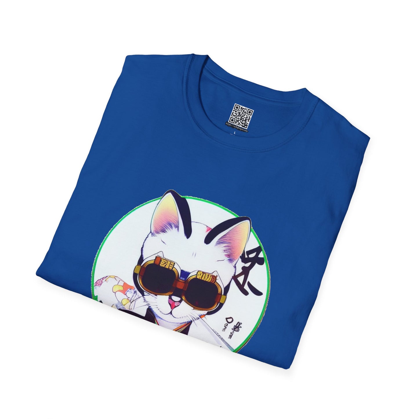 Samurai Cat - Unisex Softstyle T-Shirt