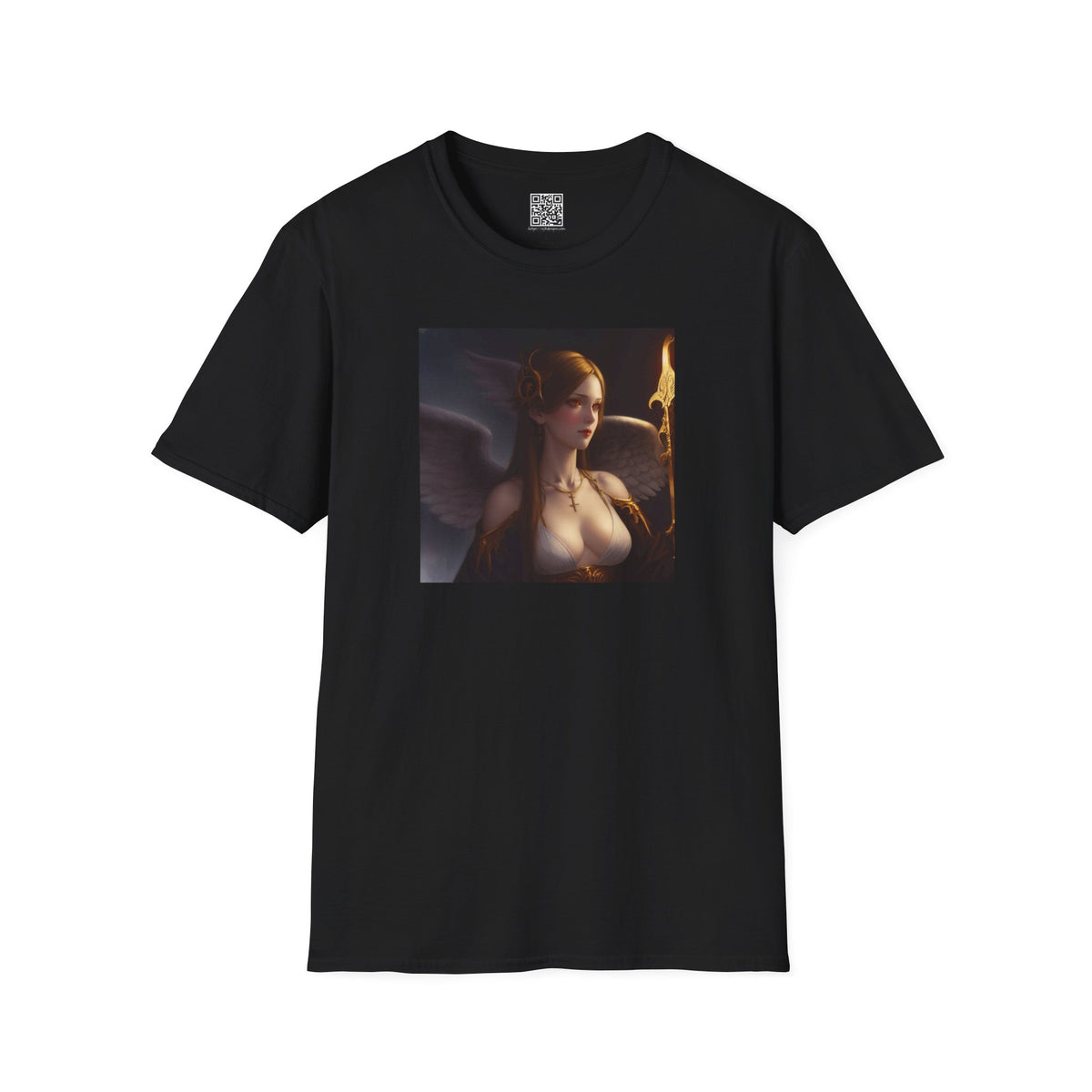 Angel with Staff - Unisex Softstyle T-Shirt