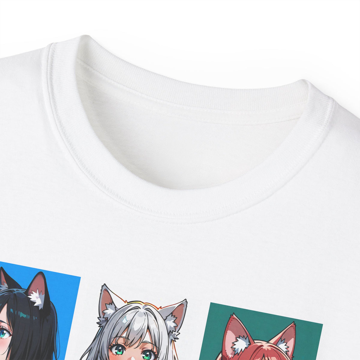 Anime Catgirl Grid T-Shirt