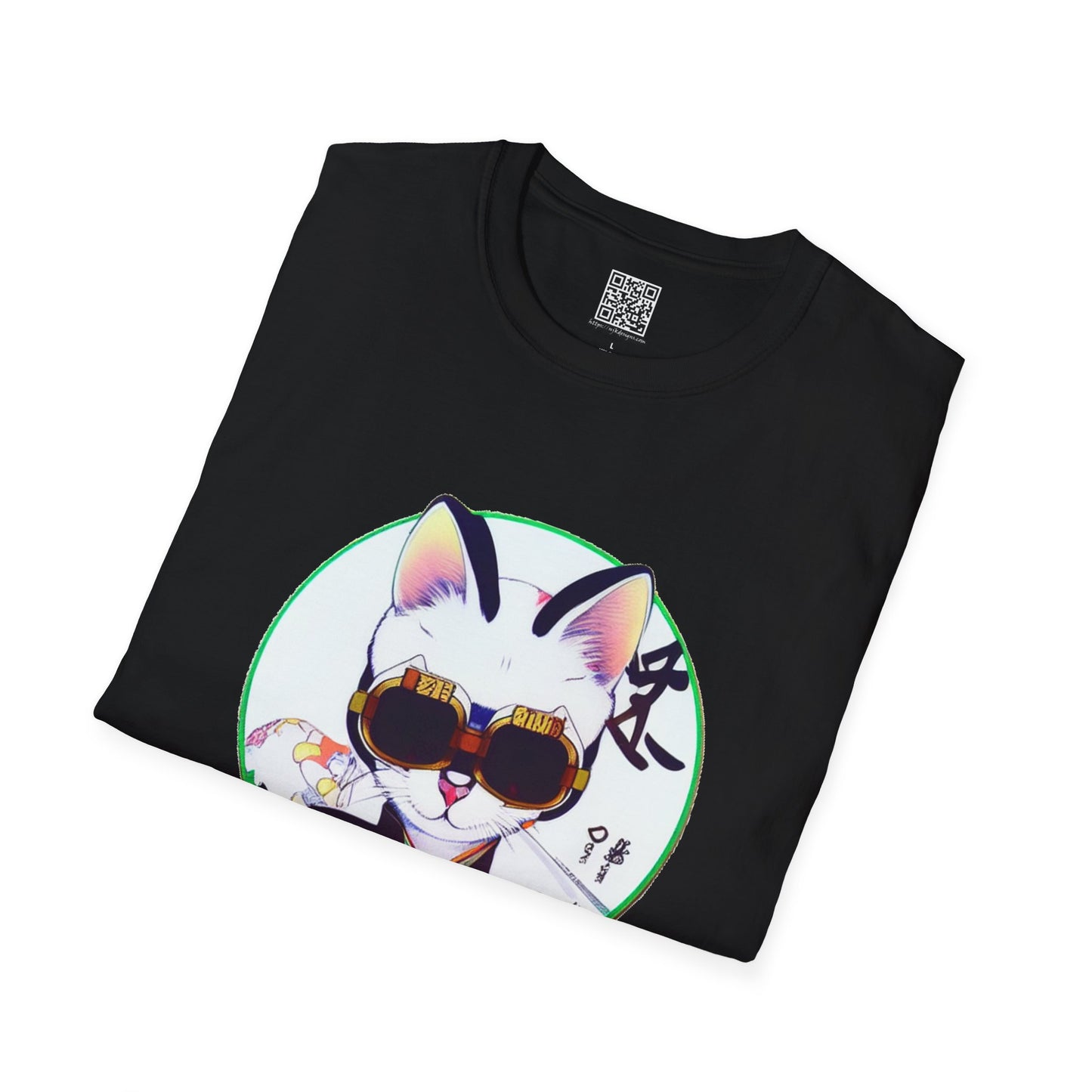 Samurai Cat - Unisex Softstyle T-Shirt