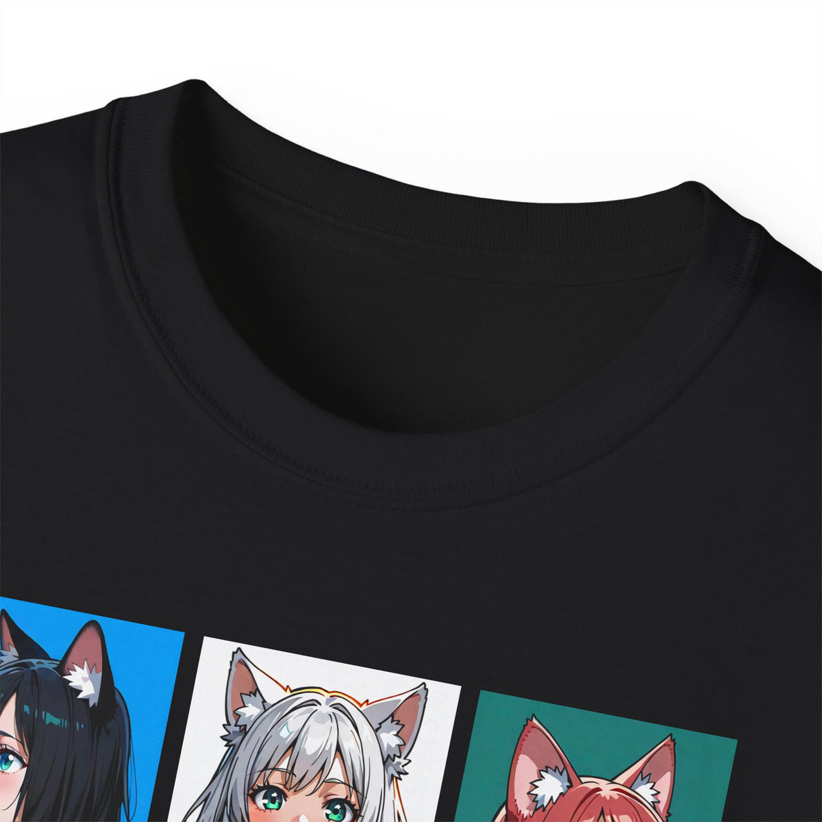 Anime Catgirl Grid T-Shirt