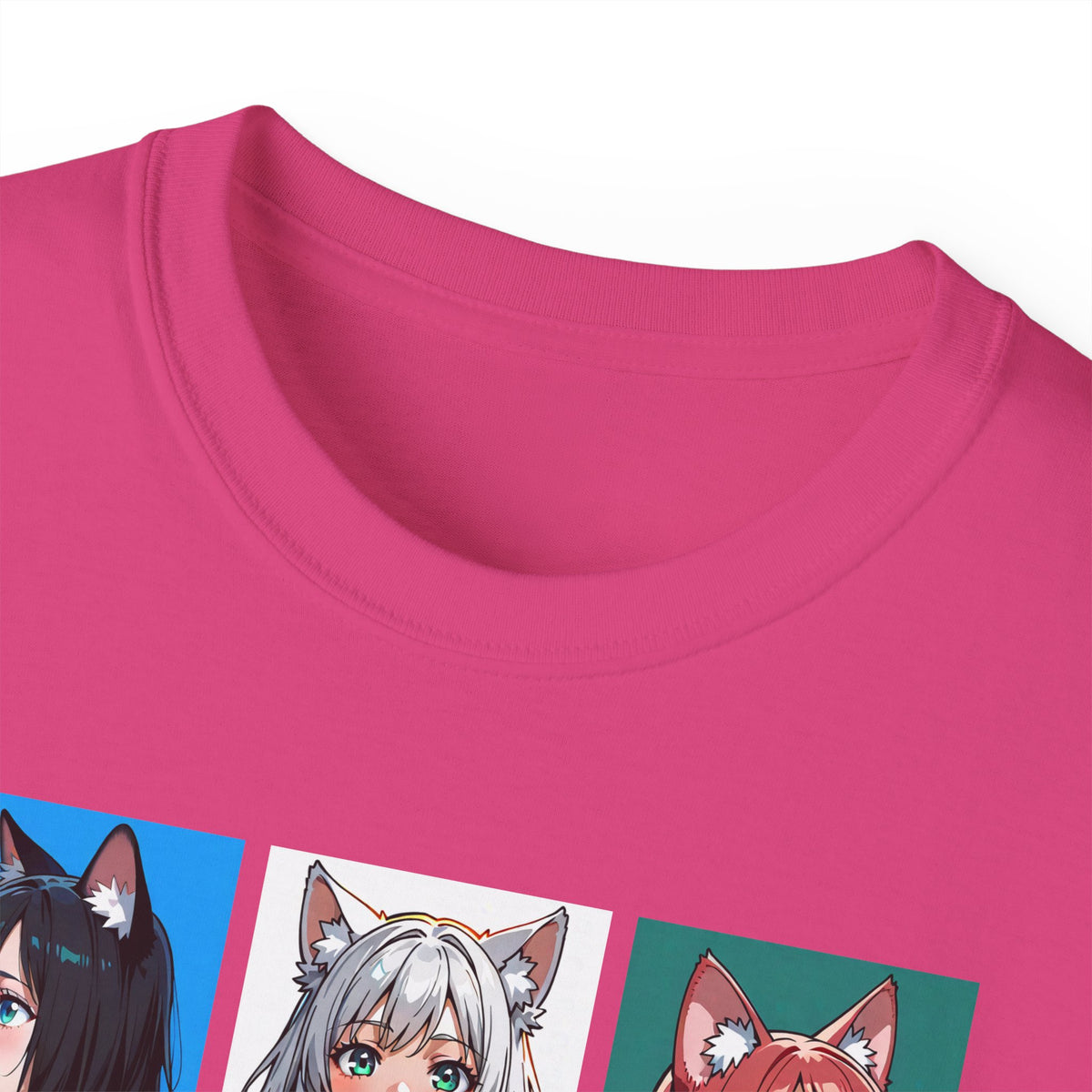 Anime Catgirl Grid T-Shirt