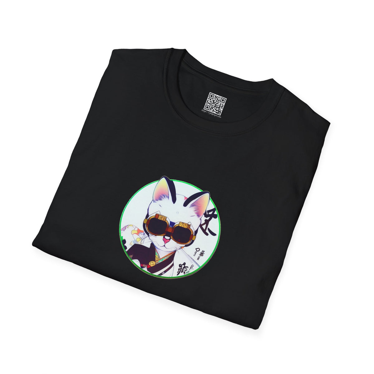 Samurai Cat - Unisex Softstyle T-Shirt