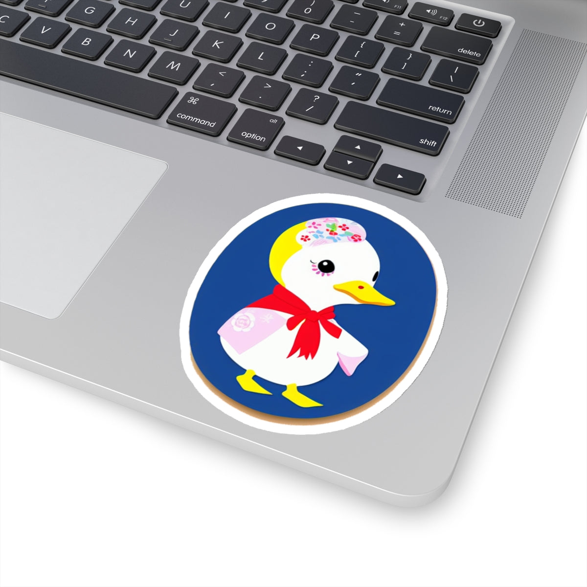 Babush-Duck Kiss-Cut Sticker